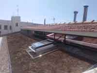 Vivienda en Madrid. <br>Rehabilitación de cubiertas. Desamiantado de cubiertas, cubierta de teja y cubierta vegetal